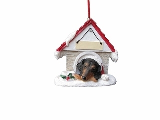 Dachshund Doghouse Christmas Ornament